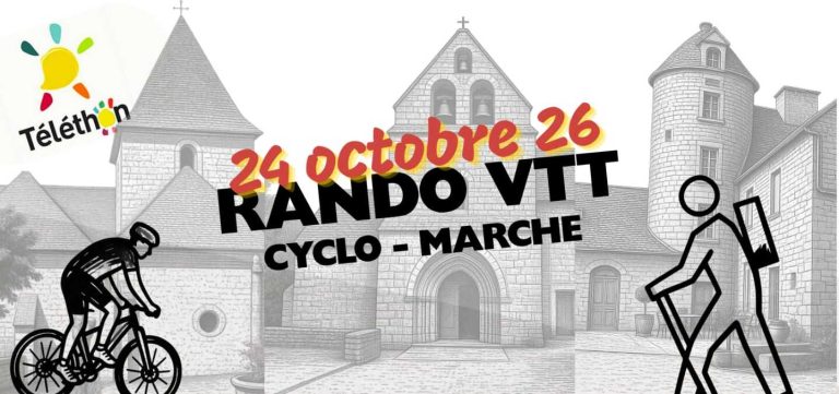 RANDONNÉES TÉLÉTHON 2026 VTT ET PÉDESTRE